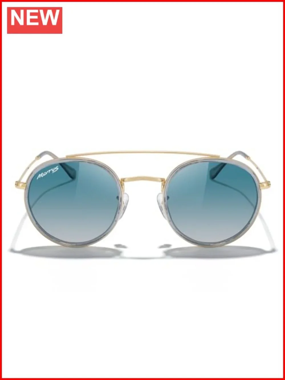 Retro Round Polarized Sunglasses Unisex Double Bridge